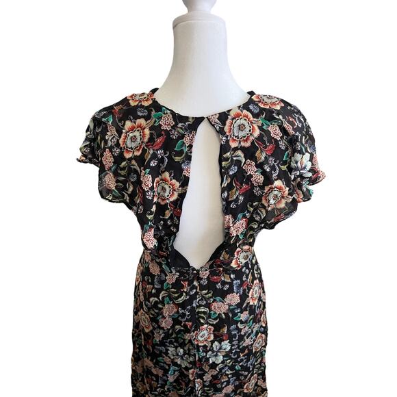ZARA floral midi dress size M - Picture 4 of 9